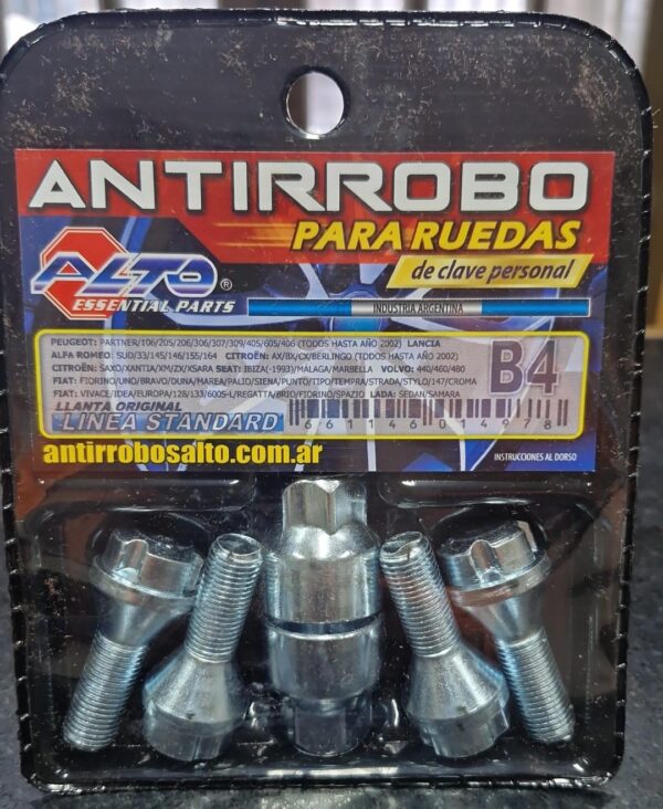 TUERCA ANTIRROBO FIAT 600 - UNO - 128 - 147 - 133 - Imagen 1