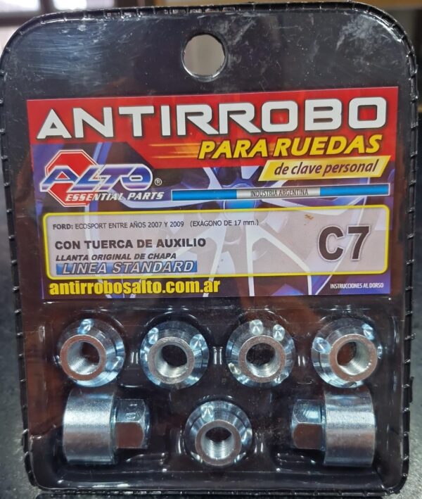 TUERCA ANTIROBO (2007-2009) C/AUXILIO - Imagen 1