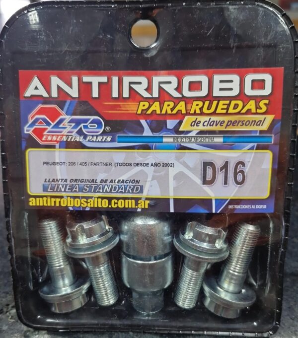TUERCA ANTIRROBO D16 - Imagen 1
