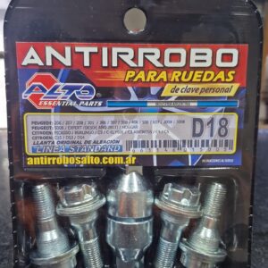 TUERCAS ANTIRROBO ALTO PEUGEOT CITROEN