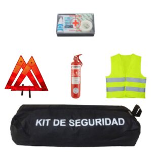 KIT ECON. MATAFUEGO BALIZA BOTIQUIN CHALECO