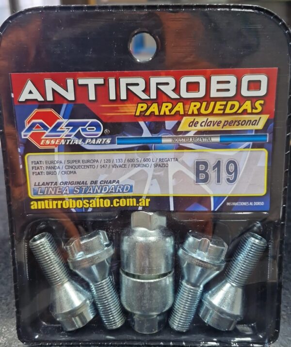 TUERCA ANTIRROBO B19 - Imagen 1