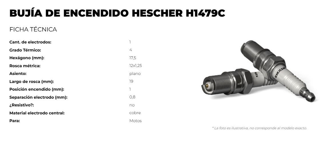 WhatsApp Image 2025-08-14 at 17.14.01 BUJIA DE MOTO 150CC - Imagen 1