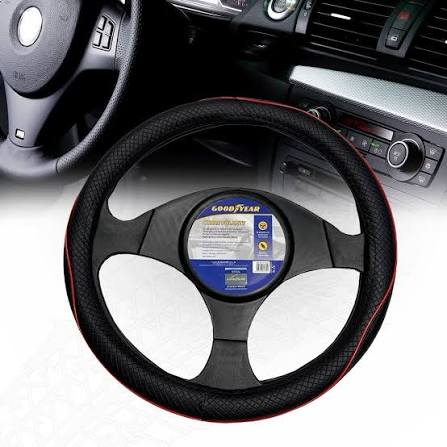 images (1) CUBRE VOLANTE GOODYEAR CON RIBETE COLOR - Imagen 1
